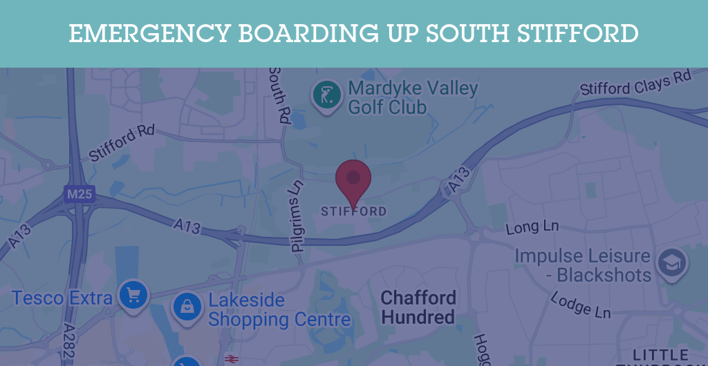 Emergency Boarding Up Services in South Stifford - RM20
